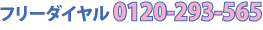 フリーダイヤル0120293565